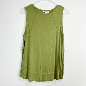 NEW Melrose & Market Womens Small Green Sleeveless Cami Tank Stretch NWOT